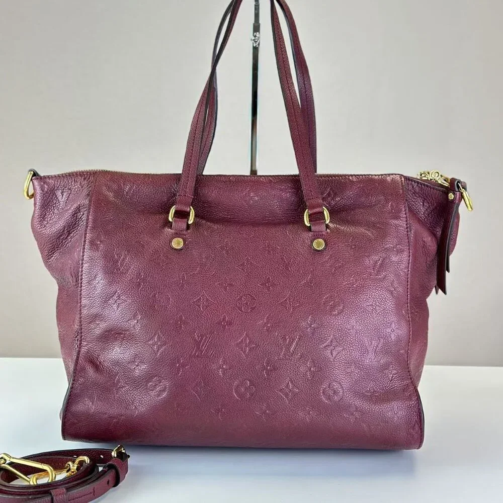 Louis Vuitton Burgundy Empreinte Leather Shoulder Bag Crossbody - Picture 2 of 8